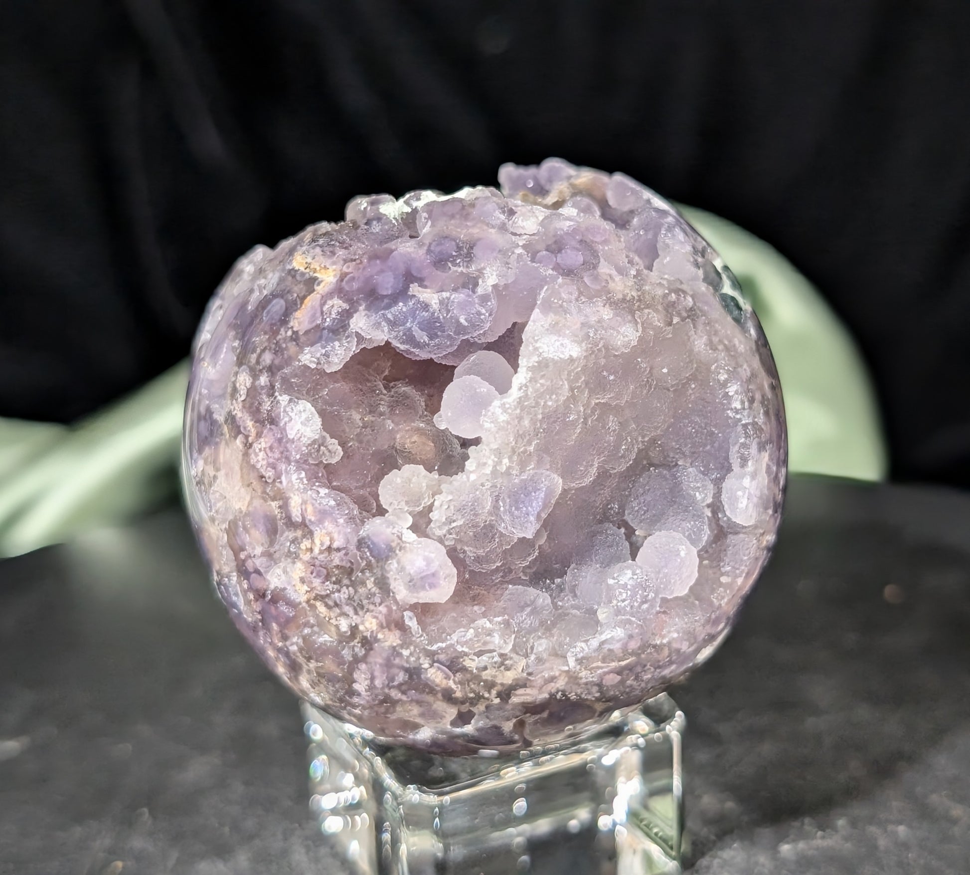 Sparkly Grape Agate Sphere