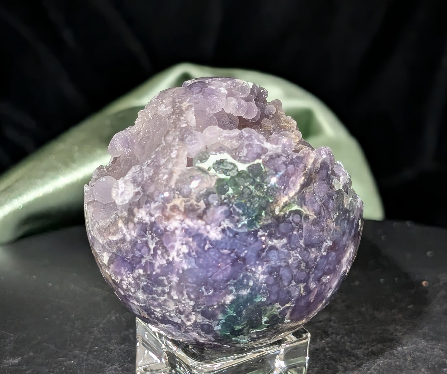 Sparkly Grape Agate Sphere