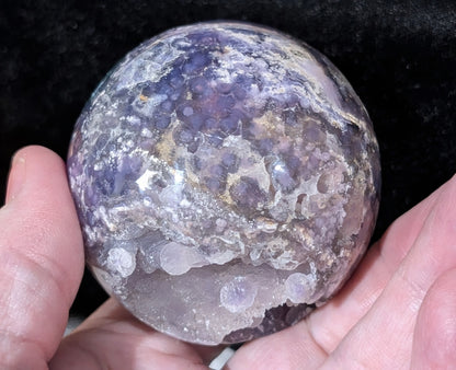 Sparkly Grape Agate Sphere
