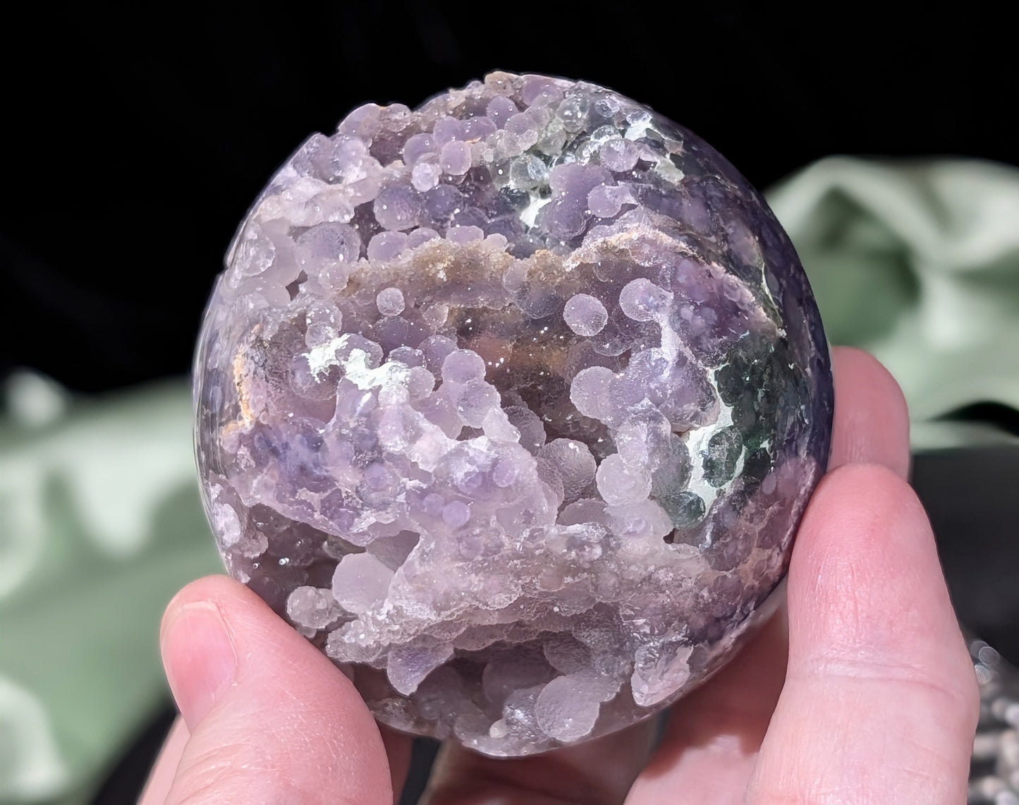 Sparkly Grape Agate Sphere