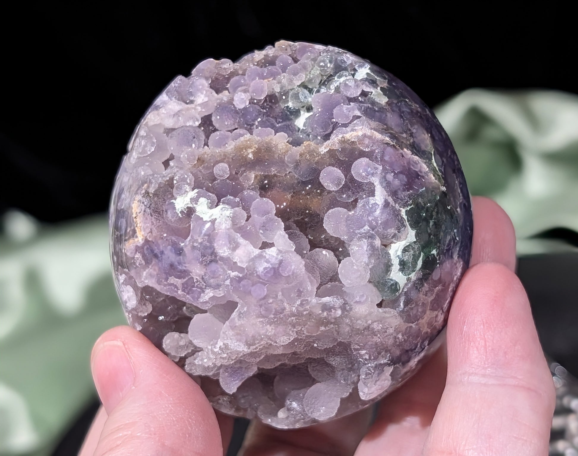 Sparkly Grape Agate Sphere