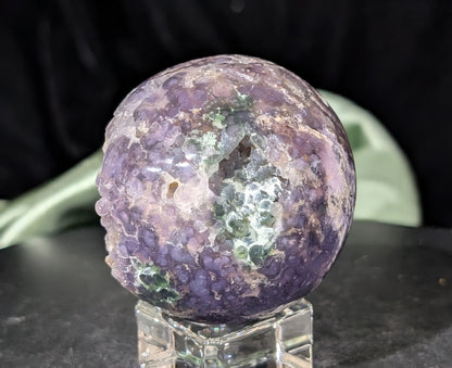 Sparkly Grape Agate Sphere