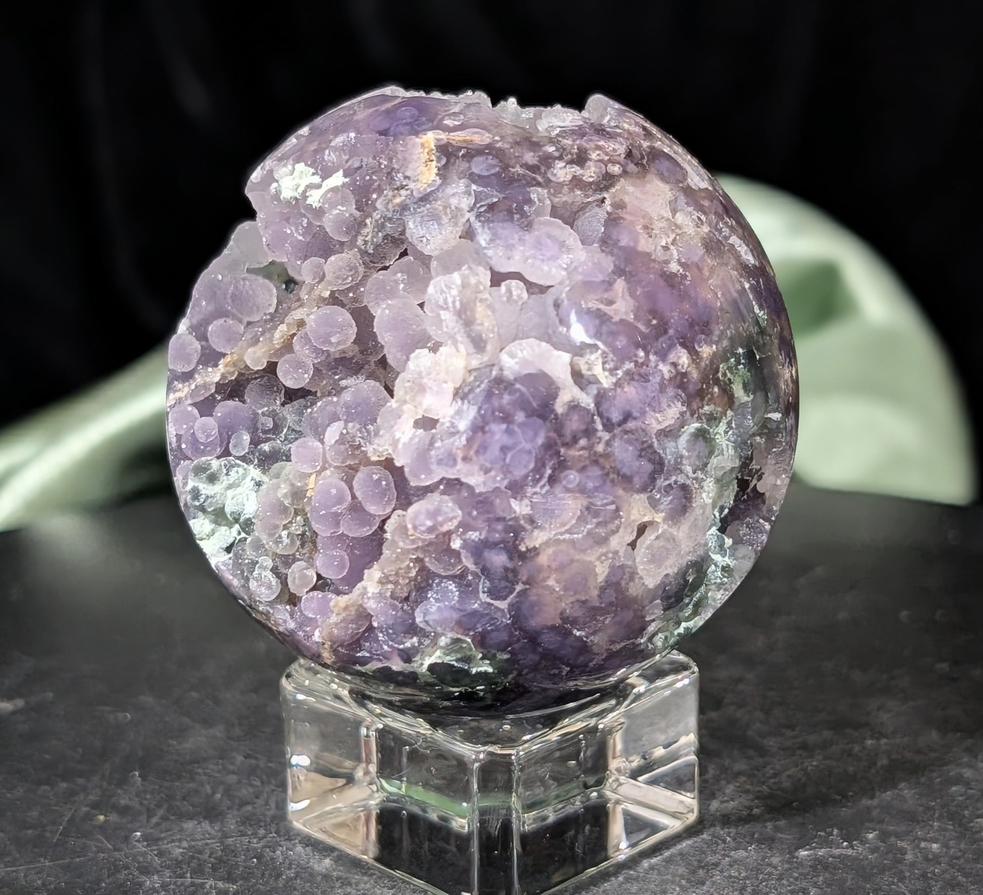 Sparkly Grape Agate Sphere