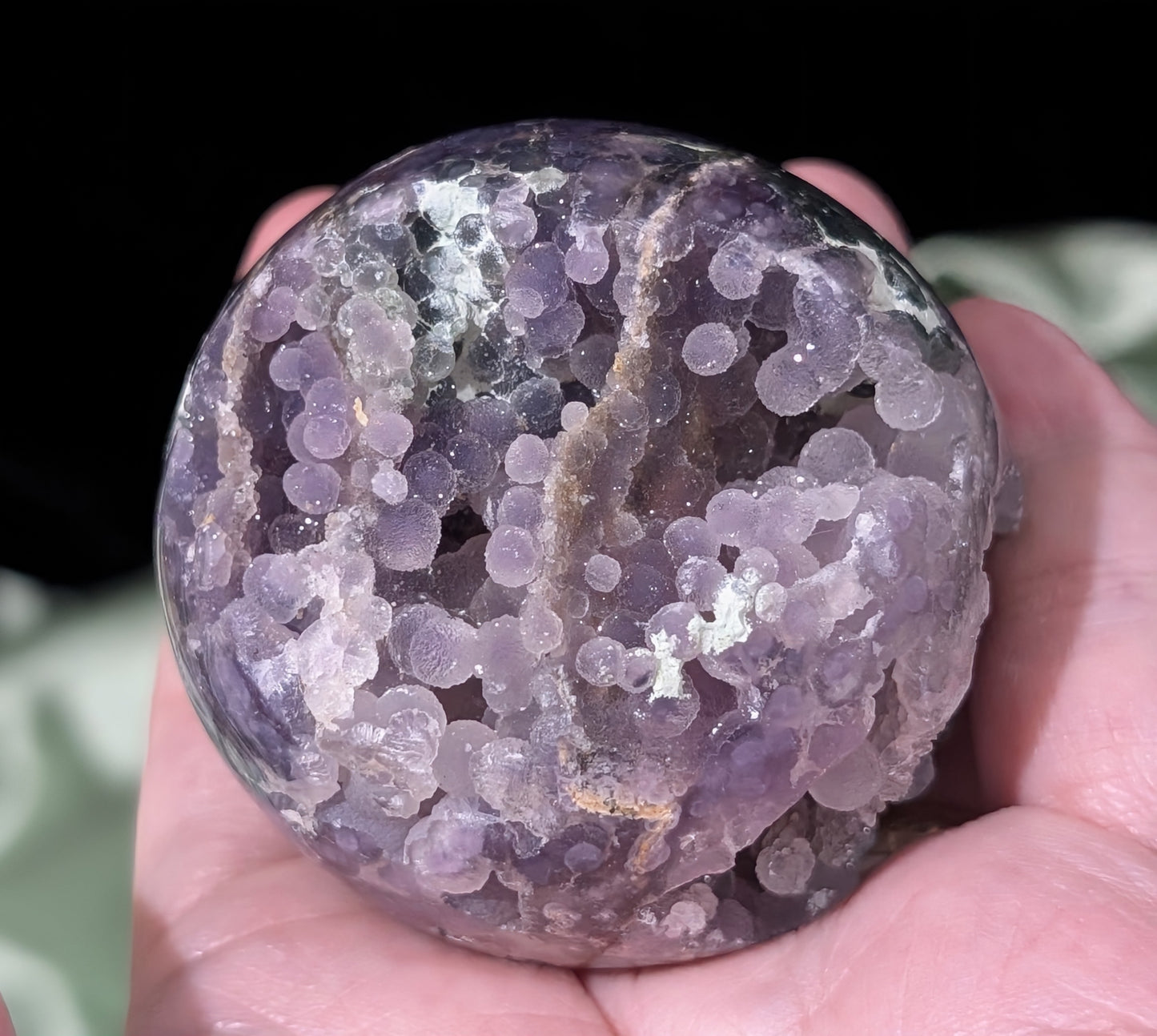 Sparkly Grape Agate Sphere