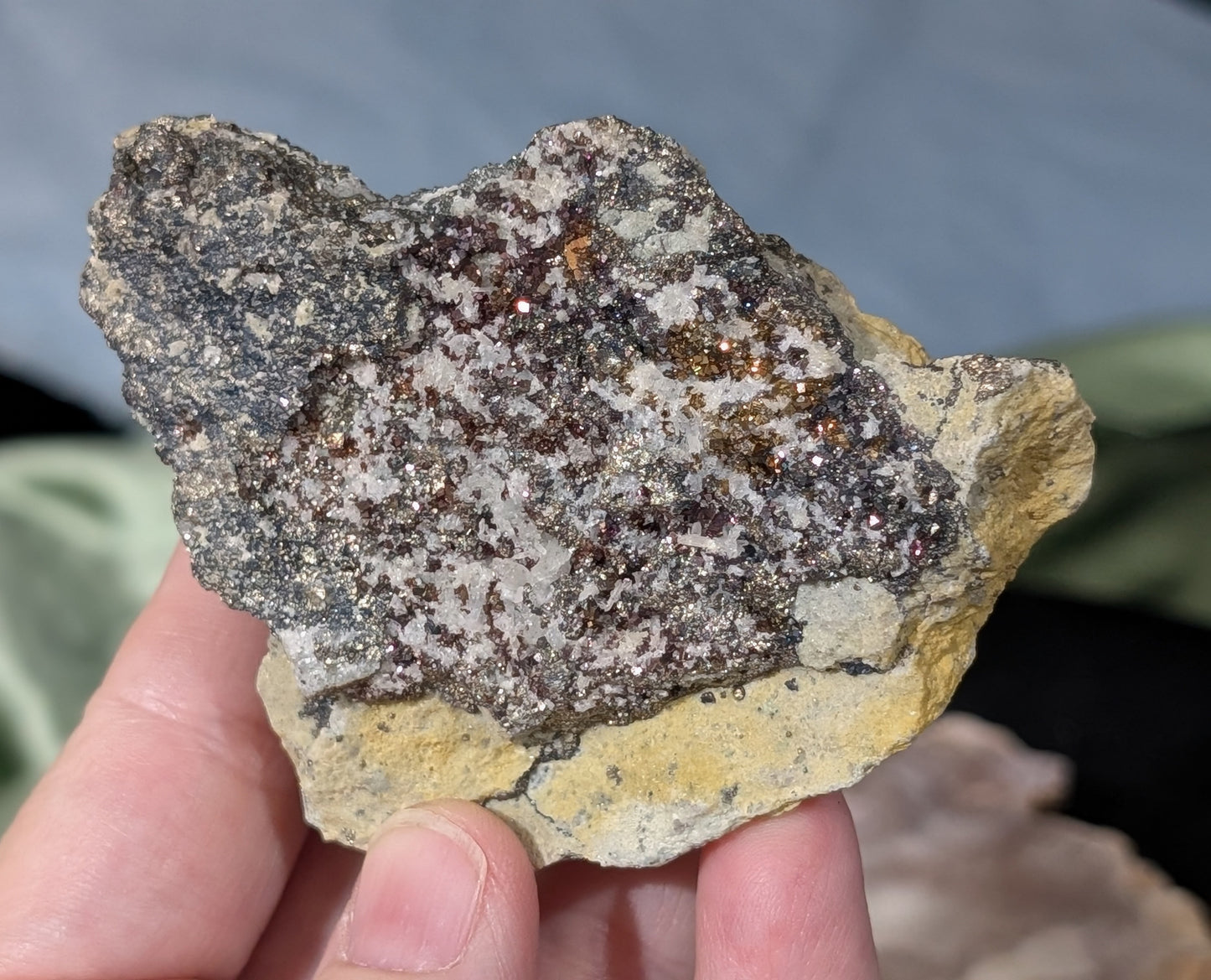 Sparkly Raw Chalcopyrite Specimen