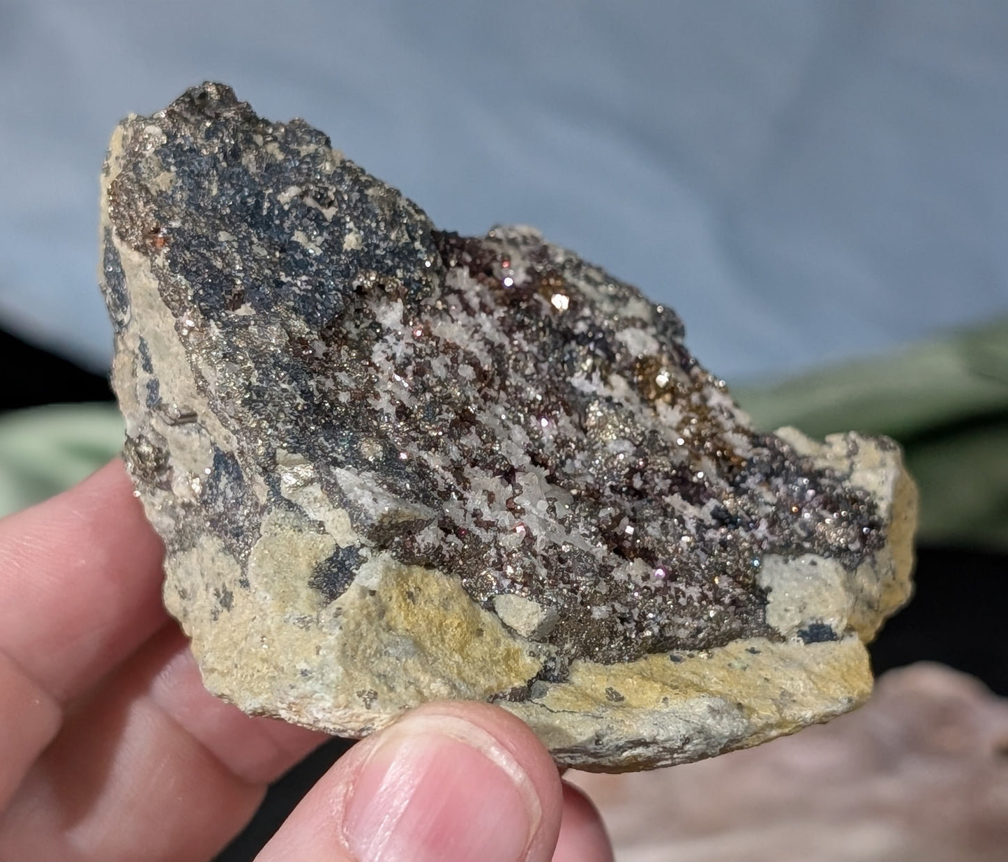 Sparkly Raw Chalcopyrite Specimen