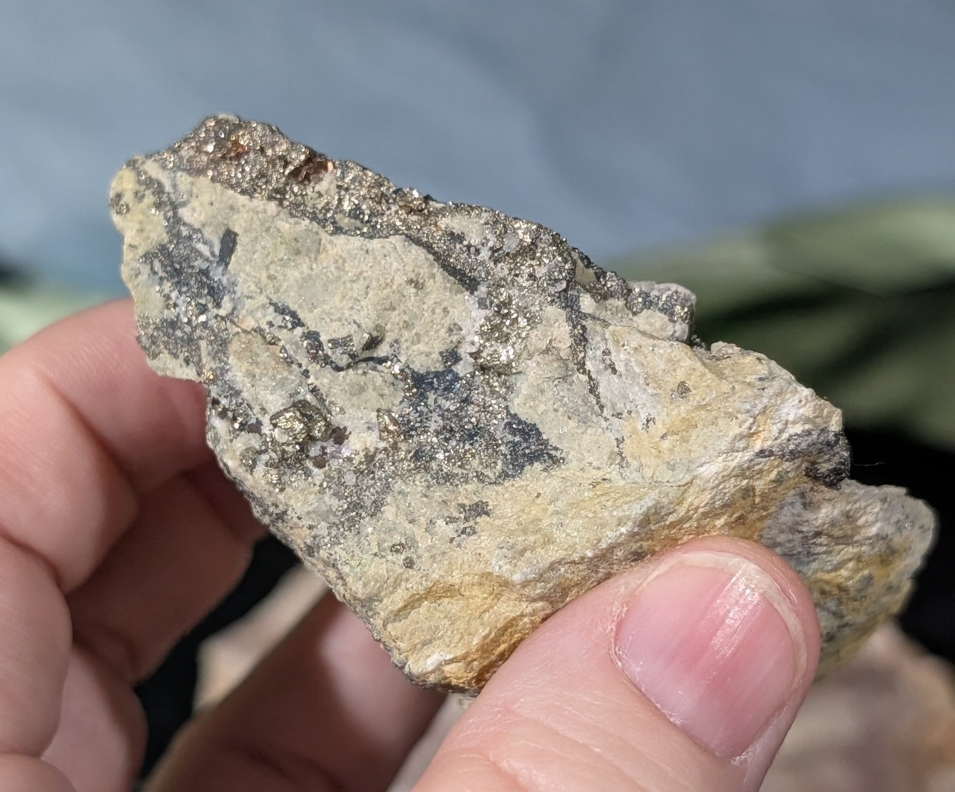 Sparkly Raw Chalcopyrite Specimen
