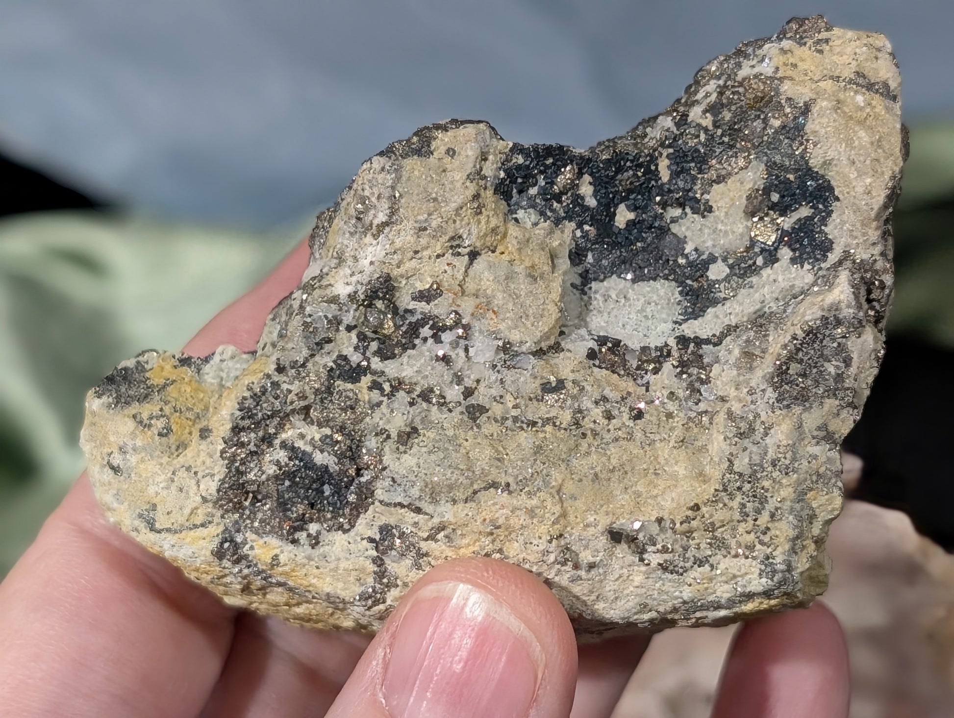 Sparkly Raw Chalcopyrite Specimen