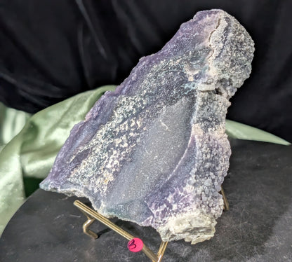 Sparkly Raw Edge Grape Agate Slab