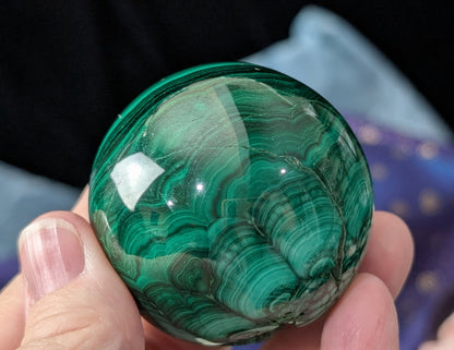 Spectacular Green Malachite Sphere