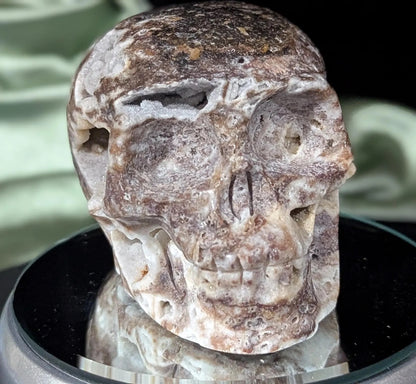 Druzy Sphalerite Crystal Skull