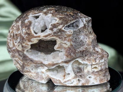 Druzy Sphalerite Crystal Skull