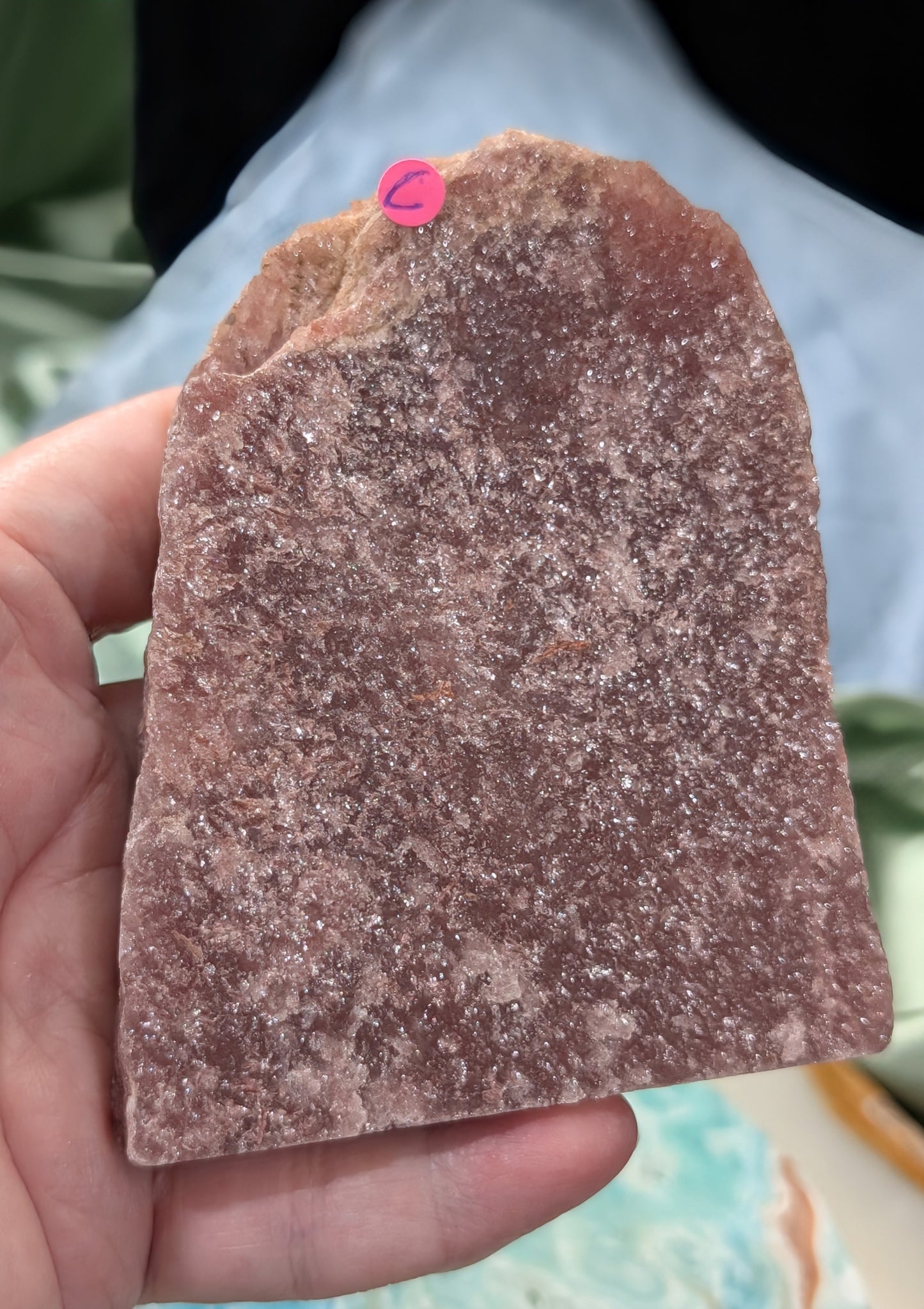 Strawberry Quartz Cut Base Freeform