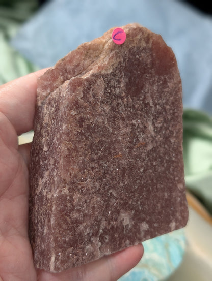 Strawberry Quartz Cut Base Freeform