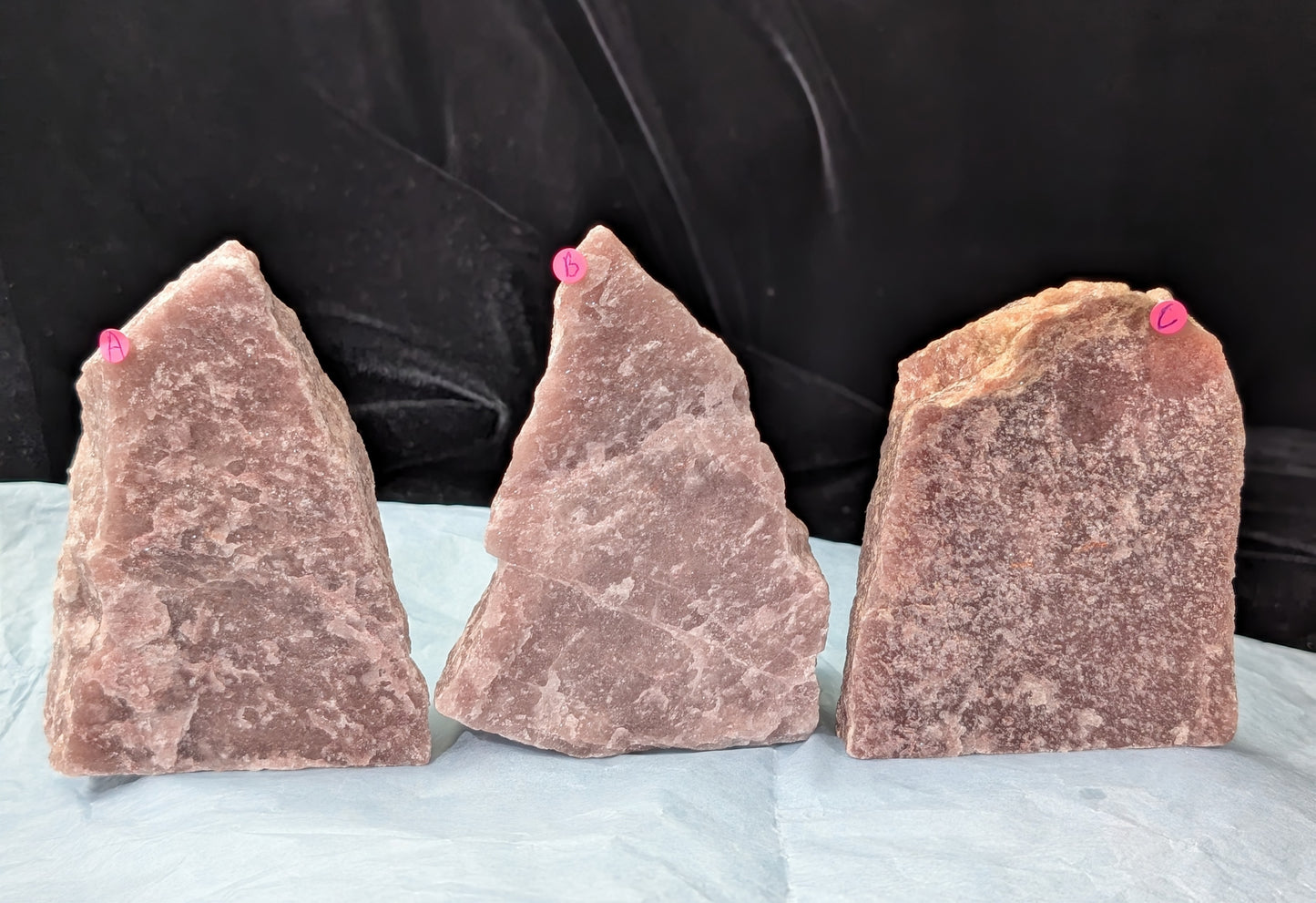 Strawberry Quartz Cut Base Freeforms