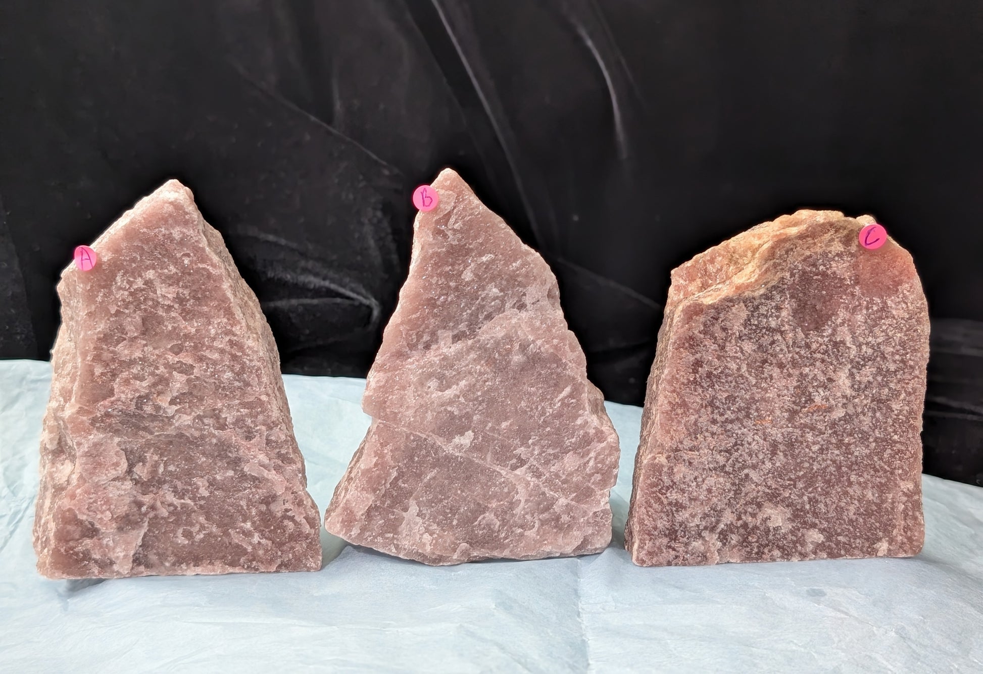 Strawberry Quartz Cut Base Freeforms