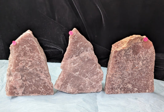Strawberry Quartz Cut Base Freeforms
