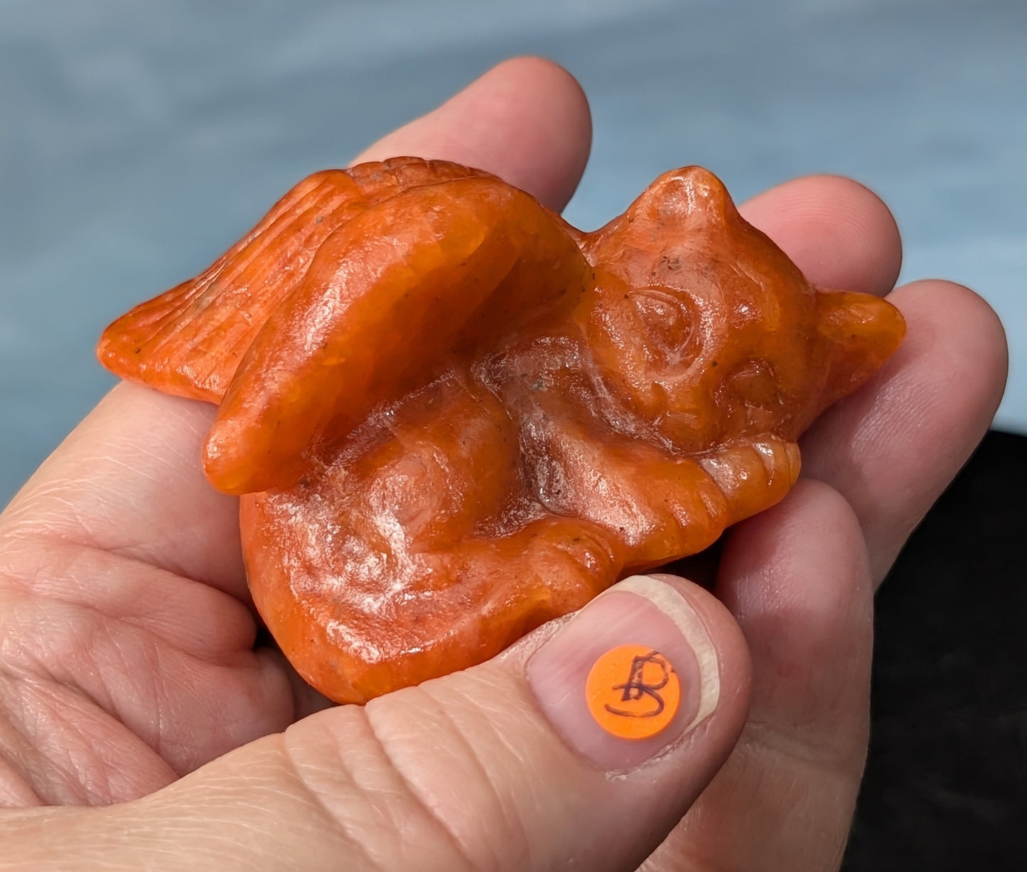 Sunstone Angel Cat Figurine 1C