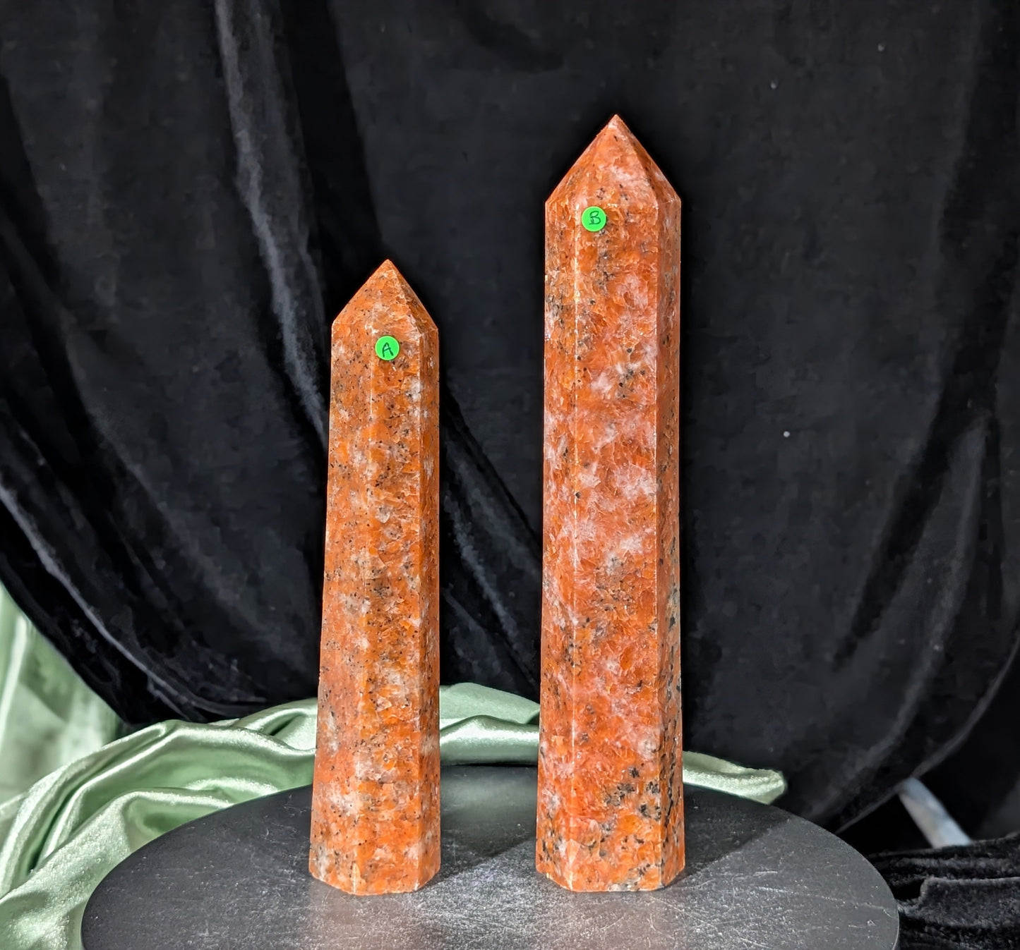 Hand Carved Sunstone Towers