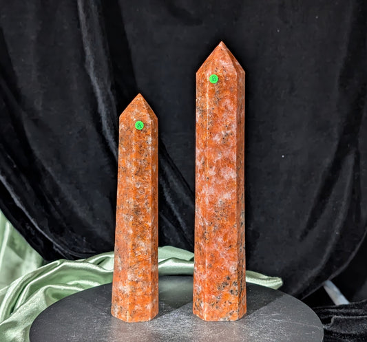 Hand Carved Sunstone Towers