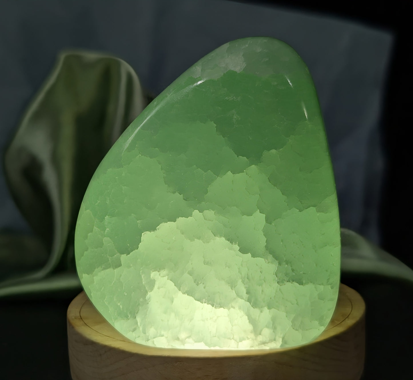 Translucent Pistachio Calcite Freeform 1C