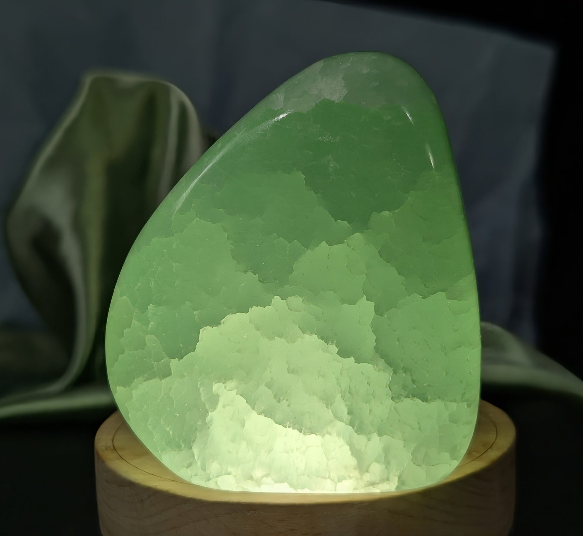 Translucent Pistachio Calcite Freeform 1C