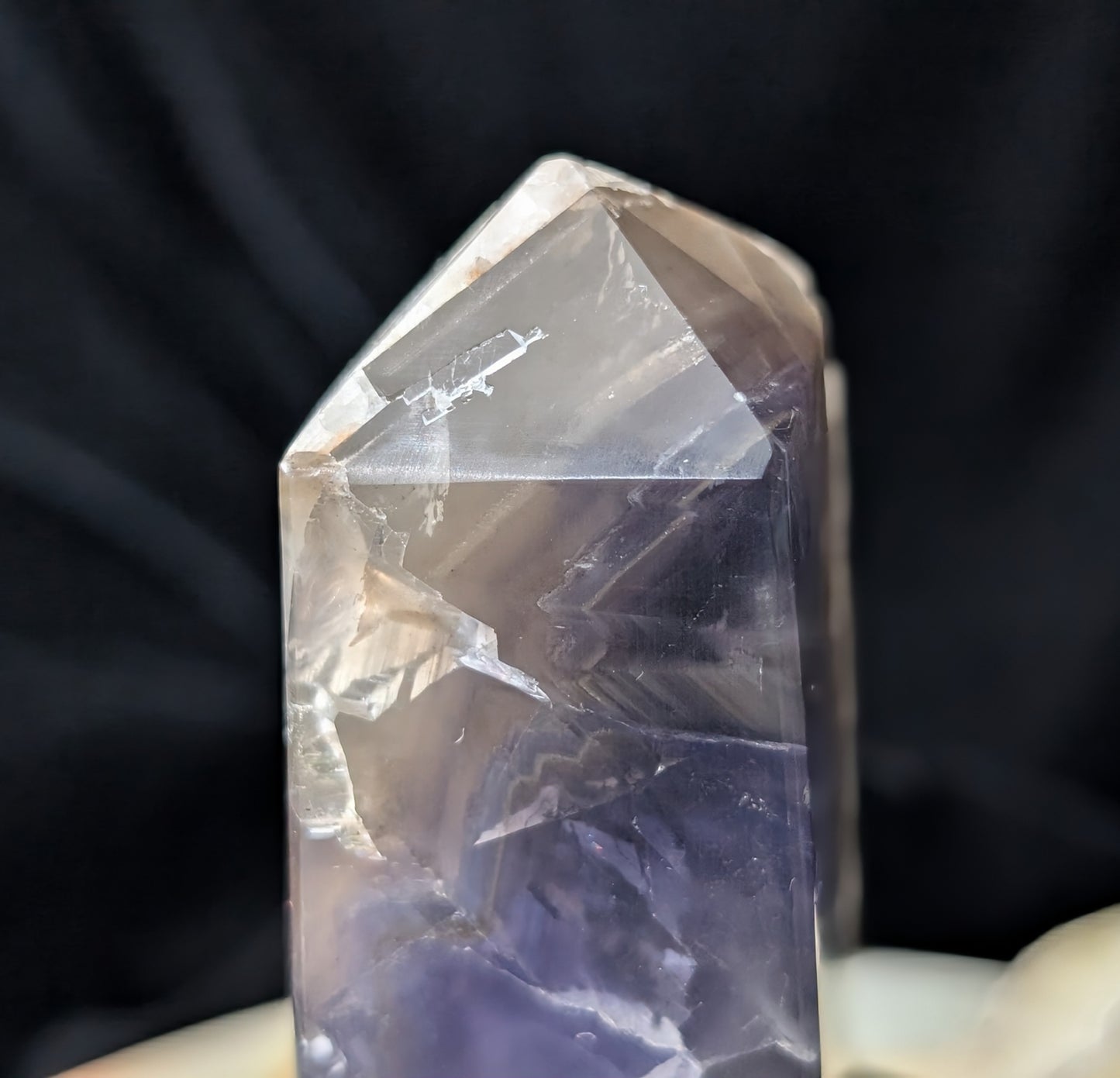 UV Reactive Calcite and Cubic Fluorite Tower