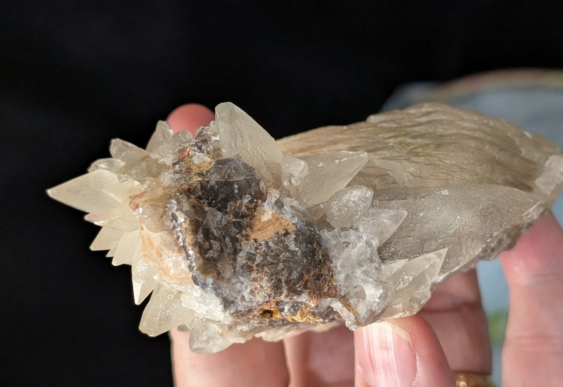 UV Reactive Dragon Tooth Calcite Specimen