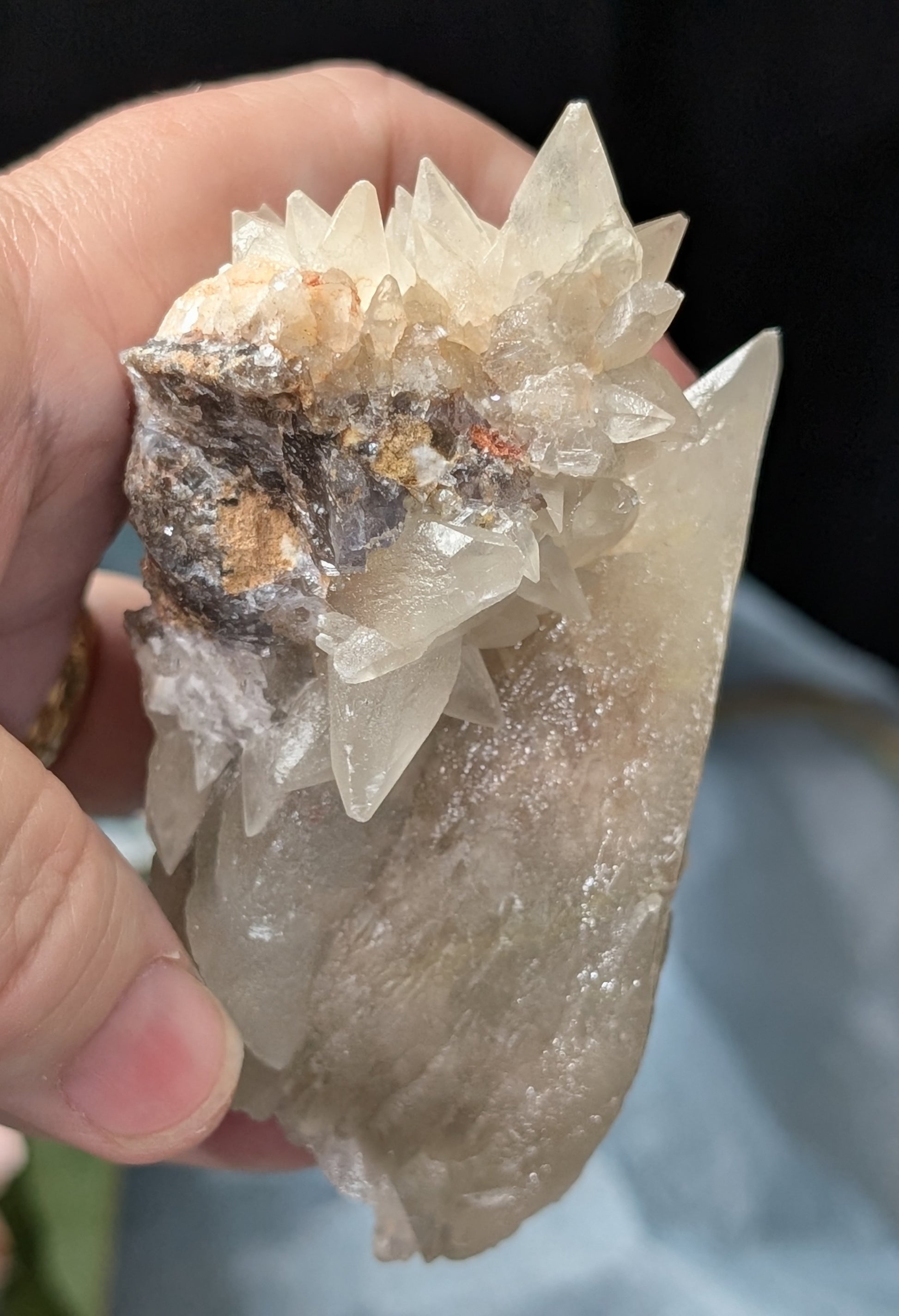 UV Reactive Dragon Tooth Calcite Specimen