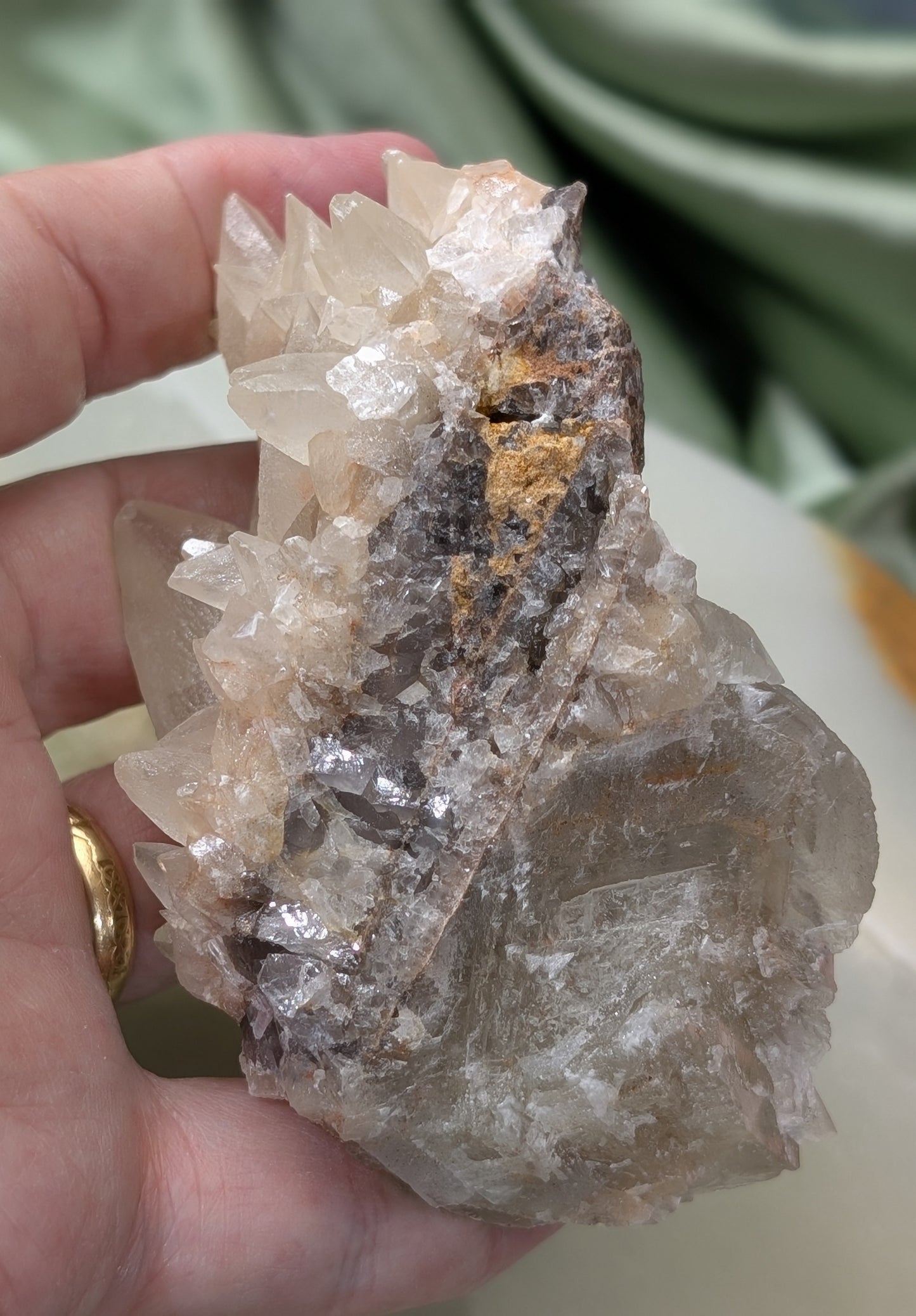 UV Reactive Dragon Tooth Calcite Specimen