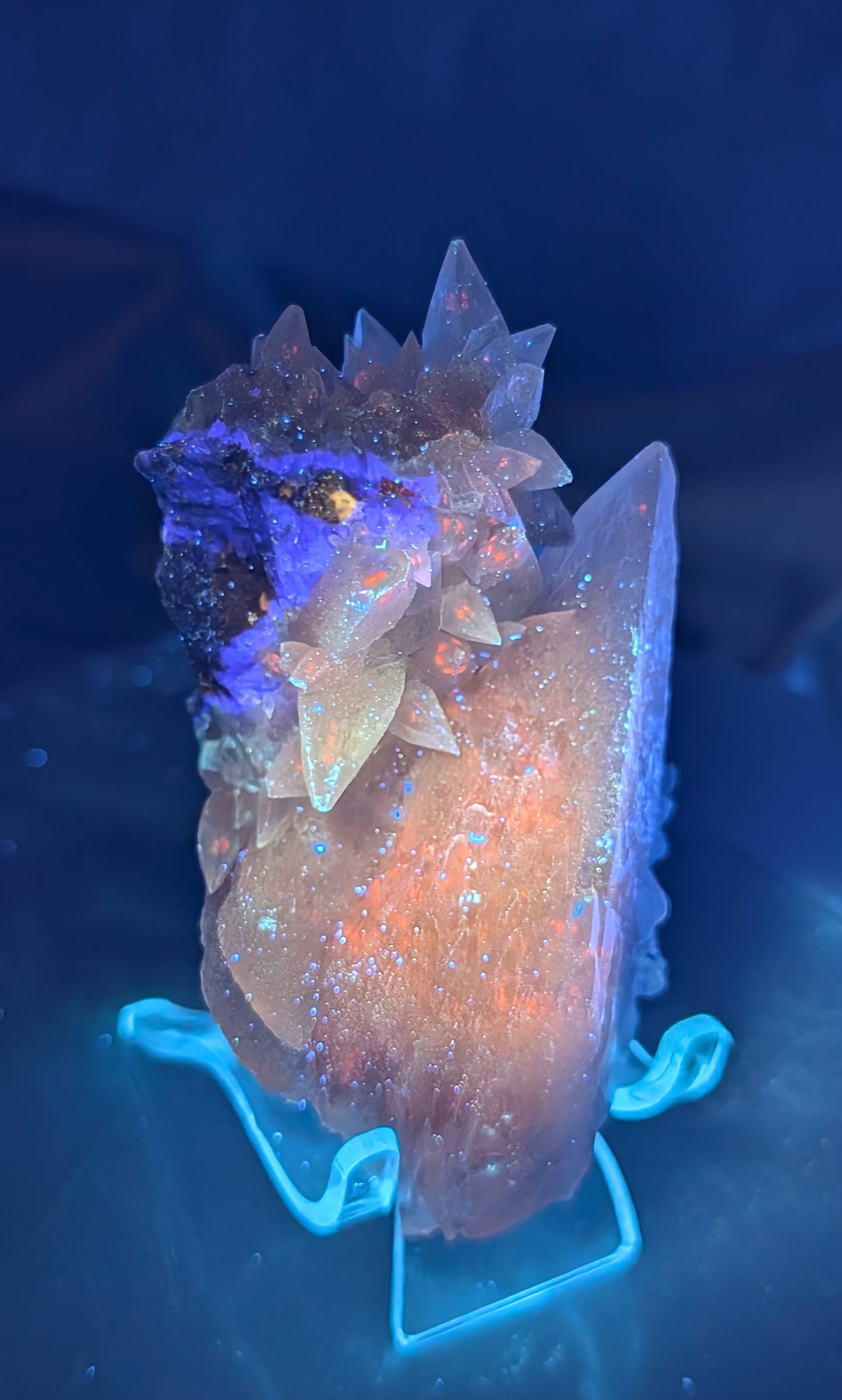 UV Reactive Dragon Tooth Calcite Specimen