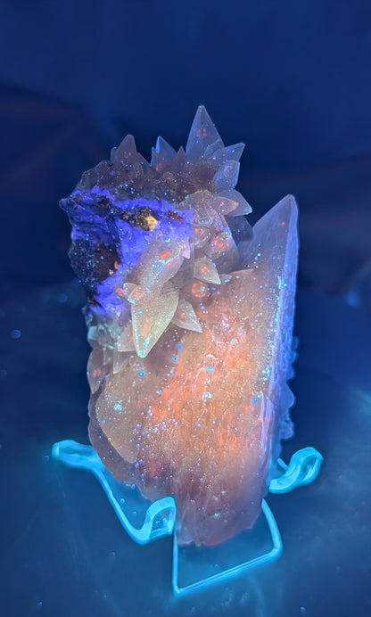 UV Reactive Dragon Tooth Calcite Specimen