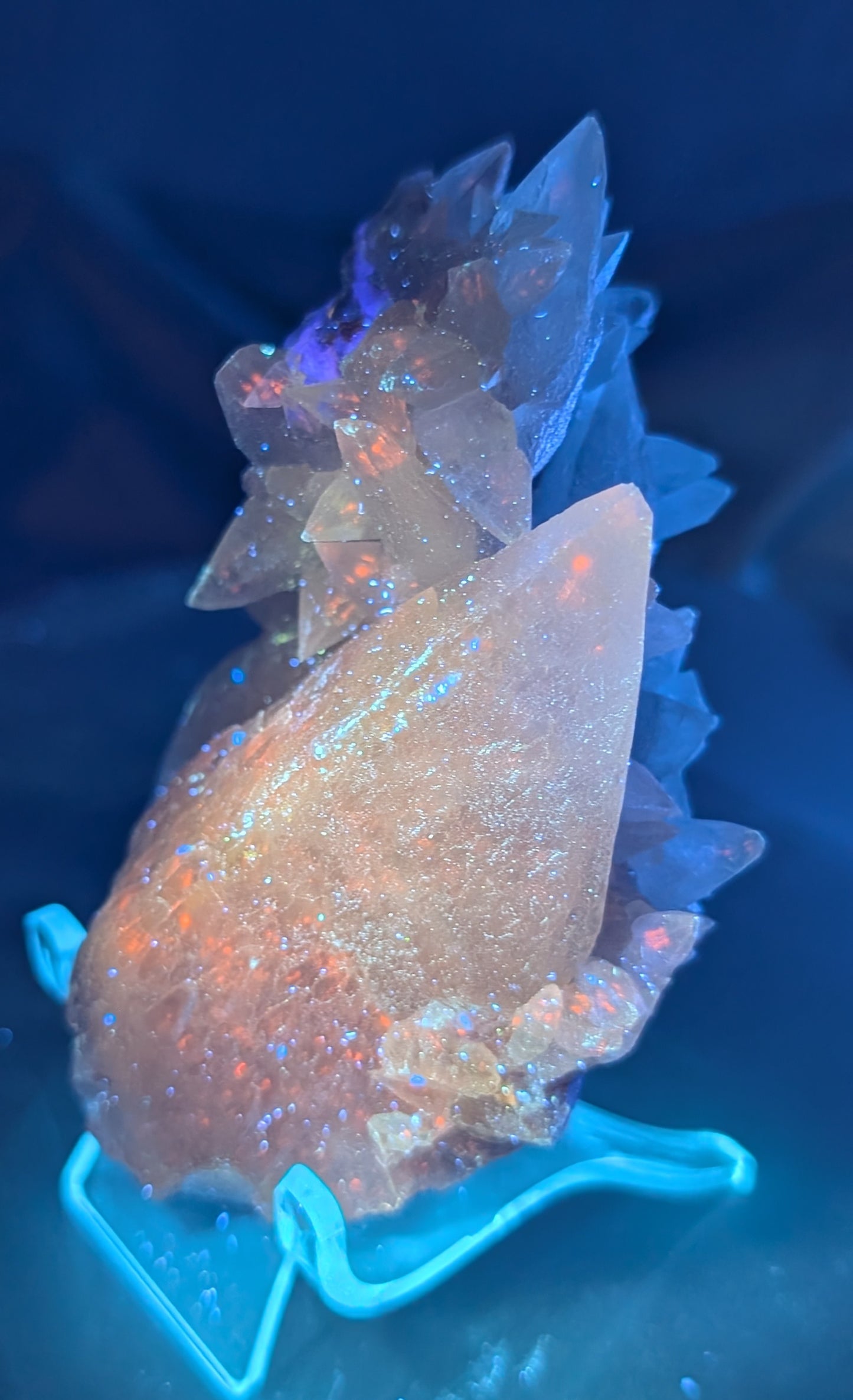 UV Reactive Dragon Tooth Calcite Specimen