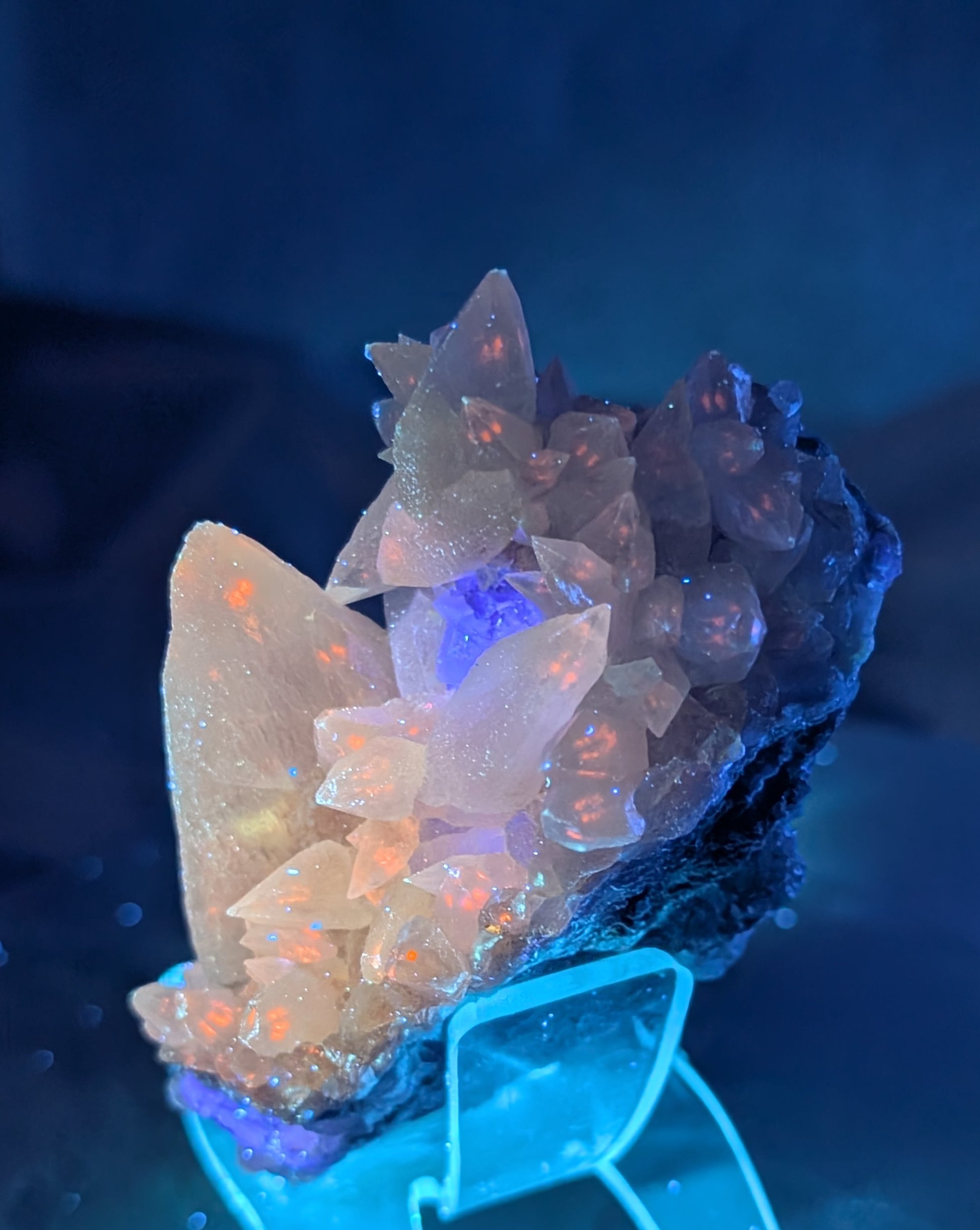 UV Reactive Dragon Tooth Calcite Specimen