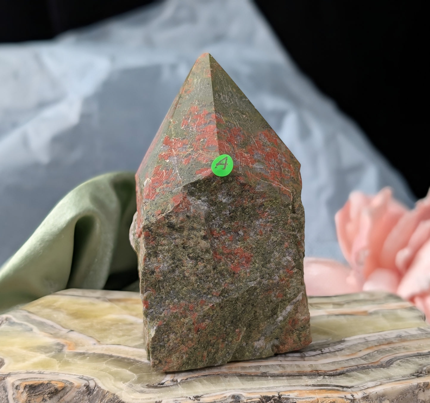 Unakite Raw Base Point