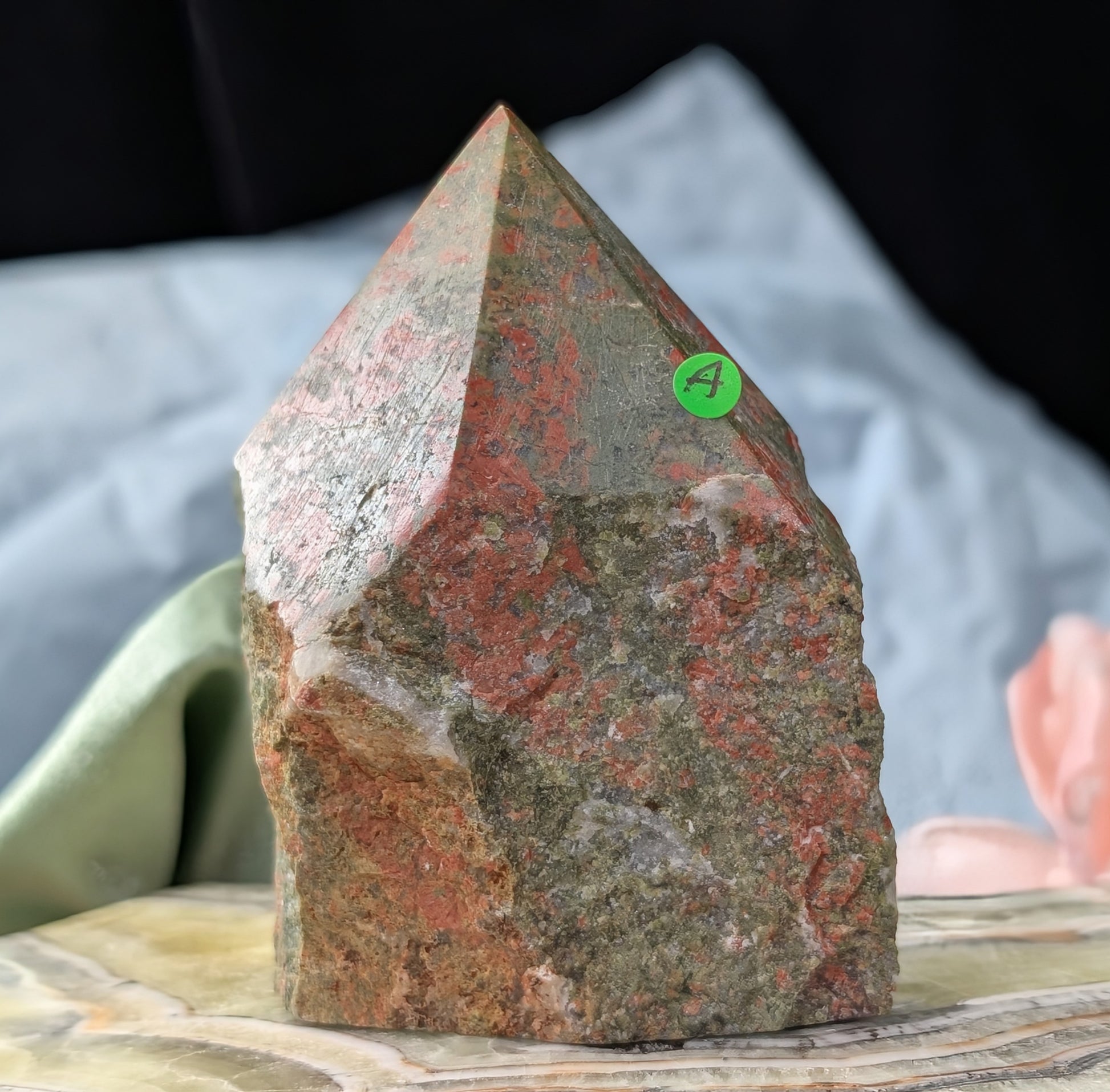 Unakite Raw Base Point