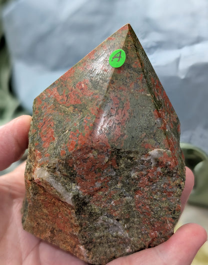 Unakite Raw Base Point