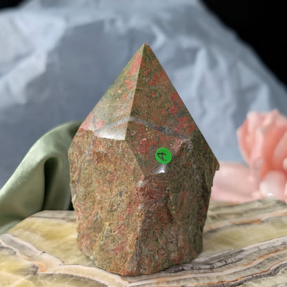 Unakite Raw Base Point