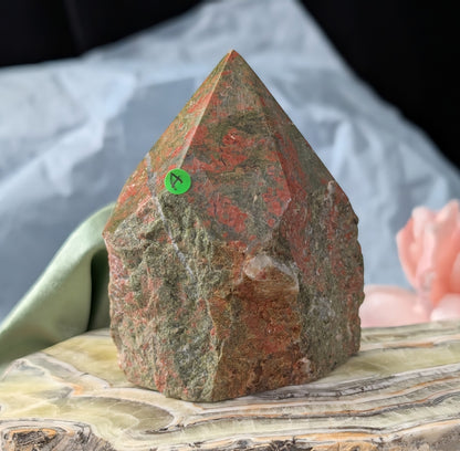 Unakite Raw Base Point