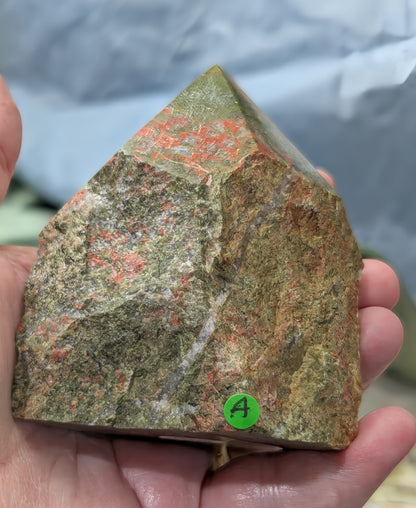 Unakite Raw Base Point