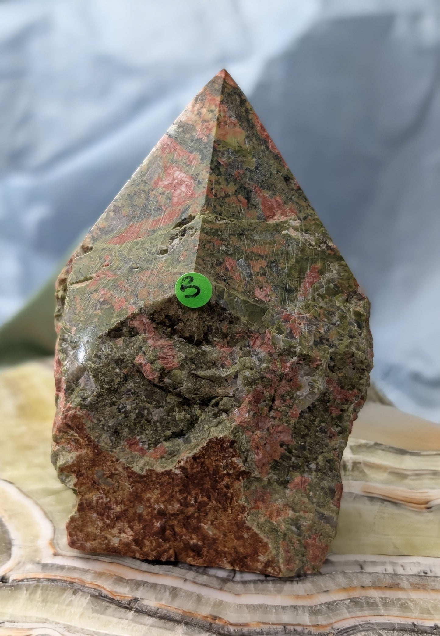 Unakite Raw Base Point