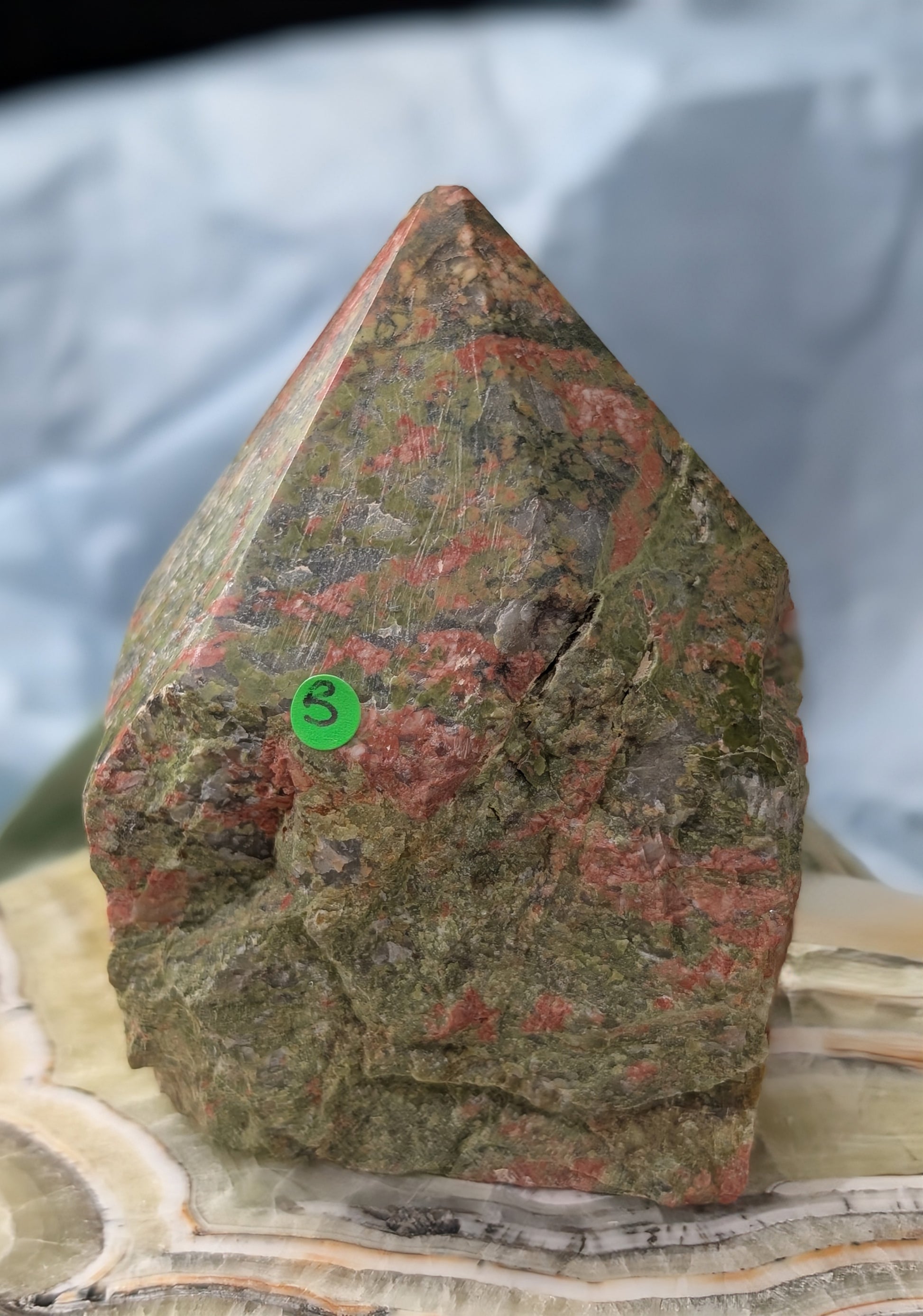 Unakite Raw Base Point