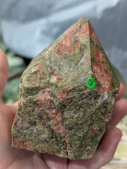 Unakite Raw Base Point