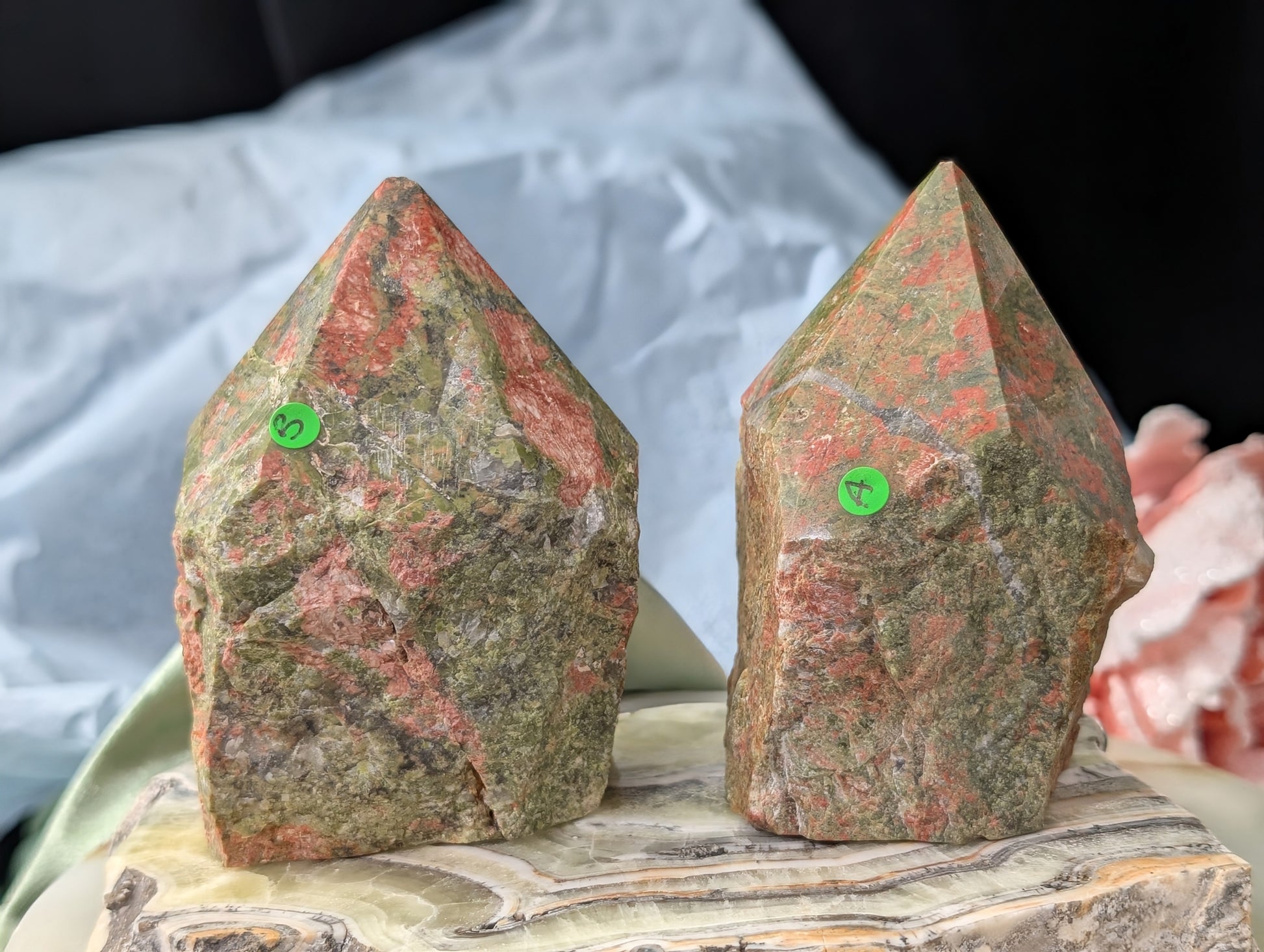 Unakite Raw Base Points