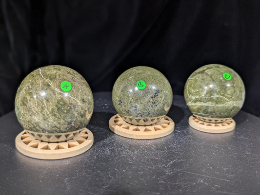 Vesuvianite Spheres 1