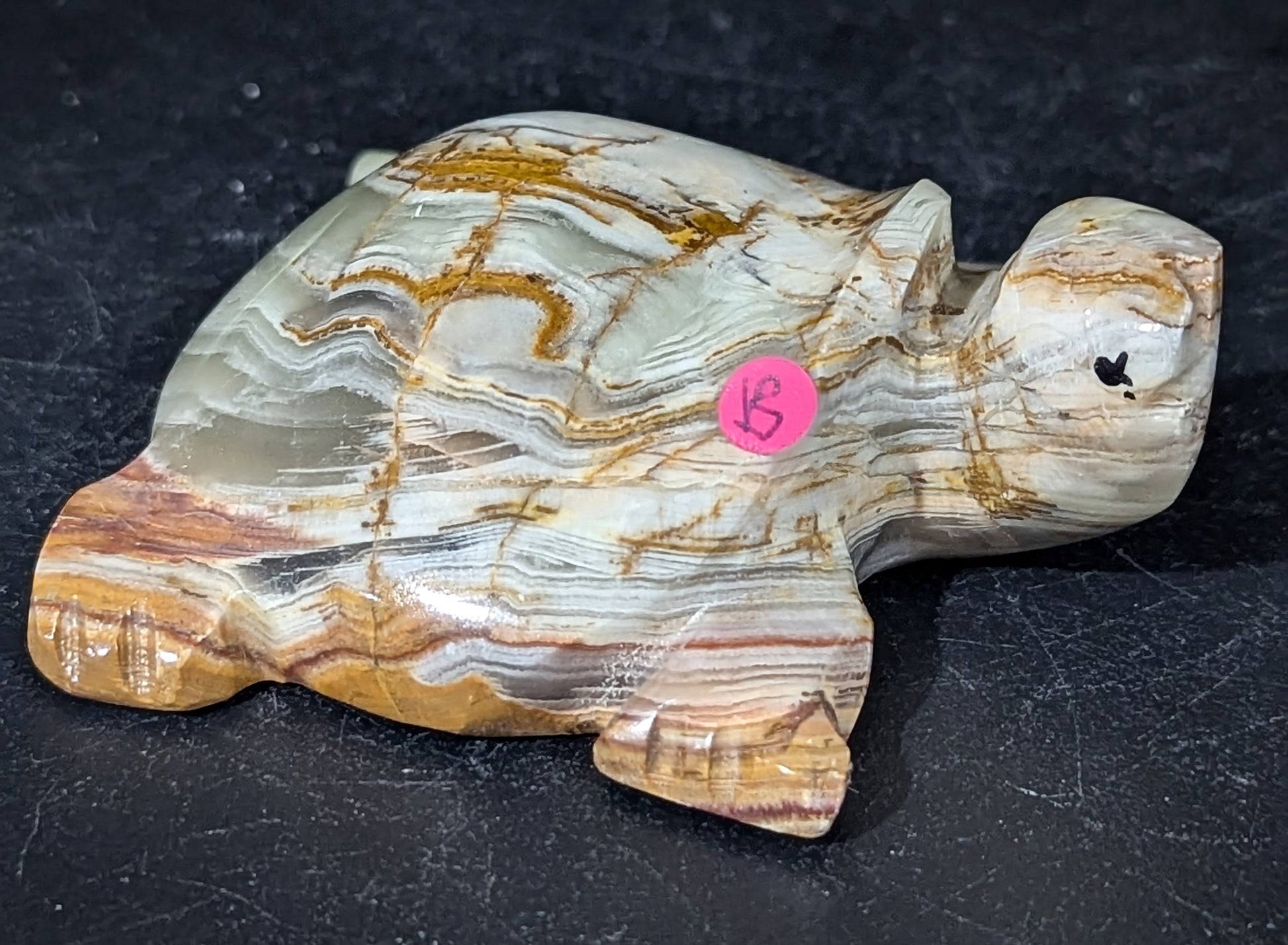 White Onyx Turtle Figurine