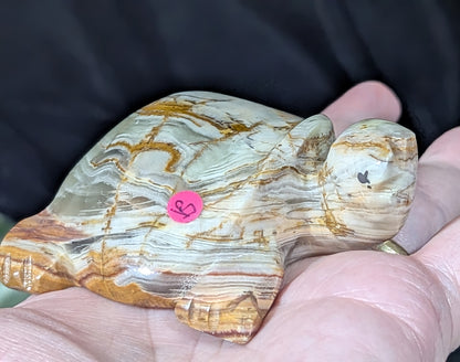White Onyx Turtle Figurine