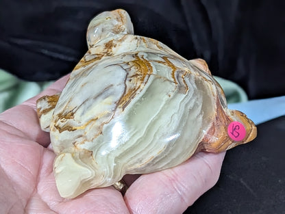 White Onyx Turtle Figurine