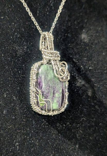 Wire Wrapped Kammererite Pendant