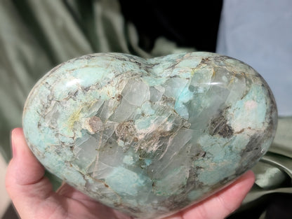 XL Turquoise in Quartz Heart 1H